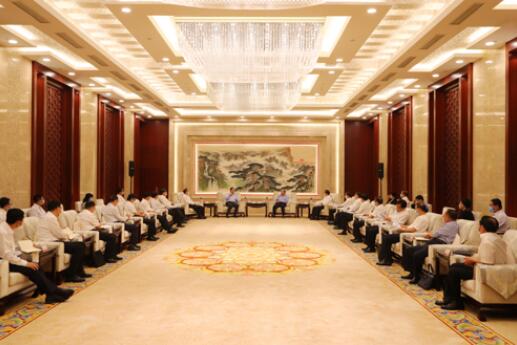 國家電網(wǎng)公司毛偉明、辛保安與山東省委書記劉家義、代省長李干杰會談