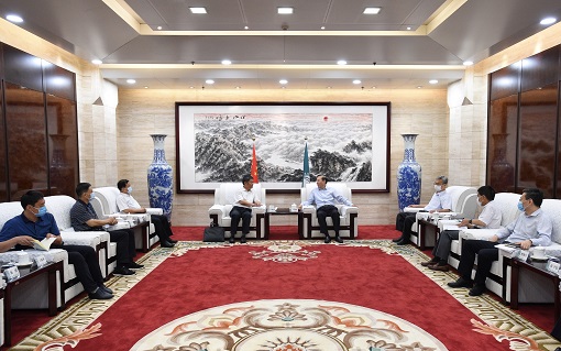 國家電網(wǎng)有限公司總經(jīng)理、黨組副書記辛保安會(huì)見寧夏回族自治區(qū)副主席吳秀章
