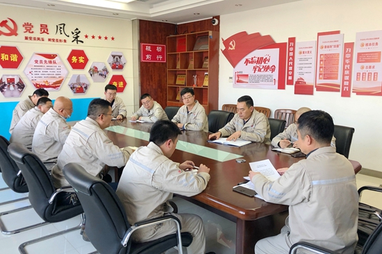 大唐淮北發(fā)電廠開展“沖刺四季度，奪取雙勝利”主題黨日活動