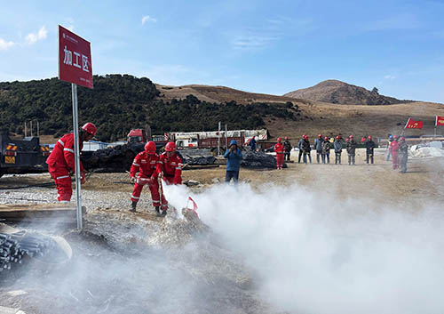中國安能第二工程局四川涼山項目部開展防火、防汛、防地質(zhì)災(zāi)害綜合演練