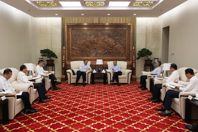 錢智民拜訪農(nóng)發(fā)行黨委書記、董事長錢文揮