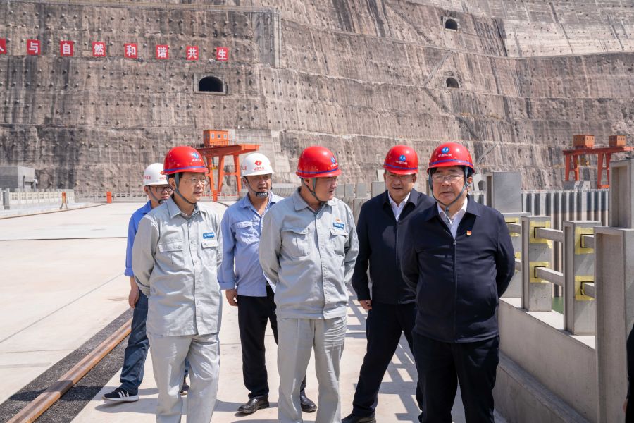 國資委黨建局局長、央企團工委書記姚煥調(diào)研白鶴灘水電站