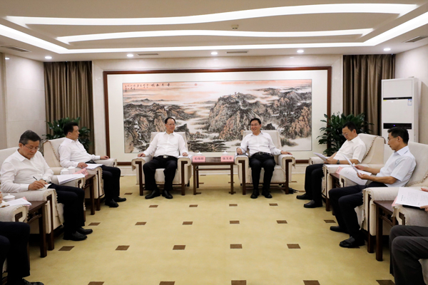 國務(wù)院國資委黨委書記、主任張玉卓會見湖南省委副書記、省長毛偉明