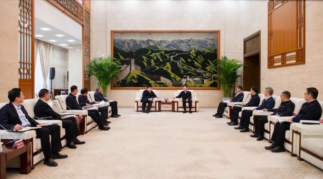 大唐集團董事長、黨組書鄒磊與國家電網(wǎng)董事長、黨組書記張智剛會談