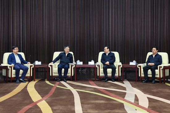 華能集團董事長溫樞剛、總經理鄧建玲會見寧夏回族自治區(qū)黨委書記梁言順主席張雨浦