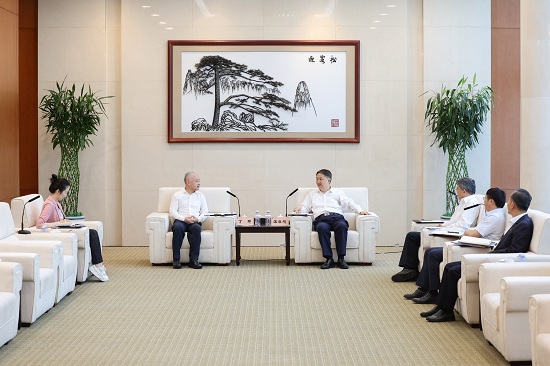 華能集團(tuán)黨組書記、董事長溫樞剛會見?？谑惺虚L丁暉
