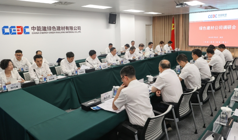 中國能建黨委書記、董事長宋海良到綠色建材公司調(diào)研