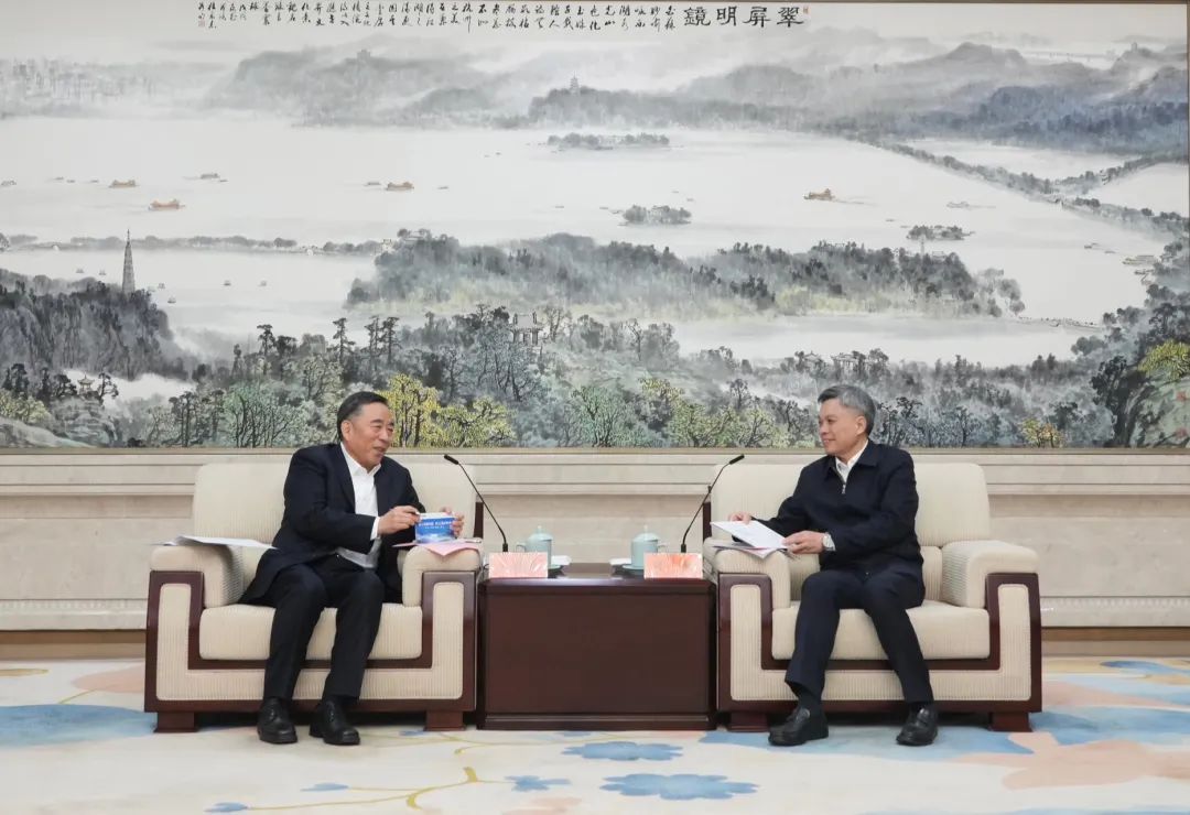 宋海良與浙江省委副書記、杭州市委書記劉捷會(huì)談