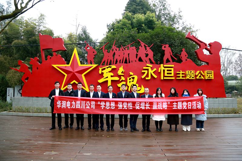 華潤電力四川公司聯(lián)合華潤集團在川企業(yè)開展“學思想、強黨性、促增長、贏戰(zhàn)略”主題黨日活動