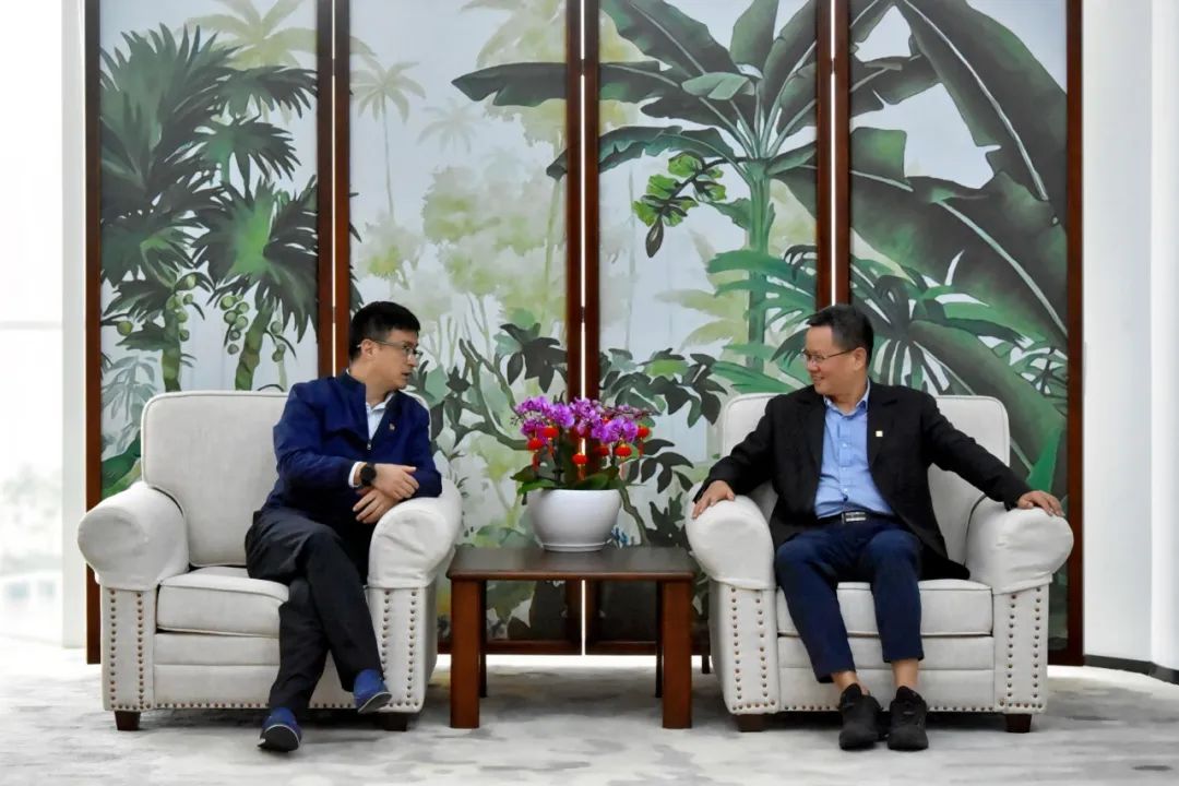 國(guó)電投海南公司黨委副書記、總經(jīng)理劉波濤拜訪大唐海南公司黨委書記、董事長(zhǎng)王俊啟
