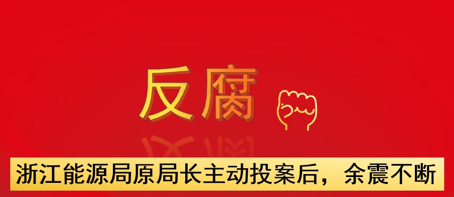 浙江能源局原局長(zhǎng)主動(dòng)投案后，余震不斷