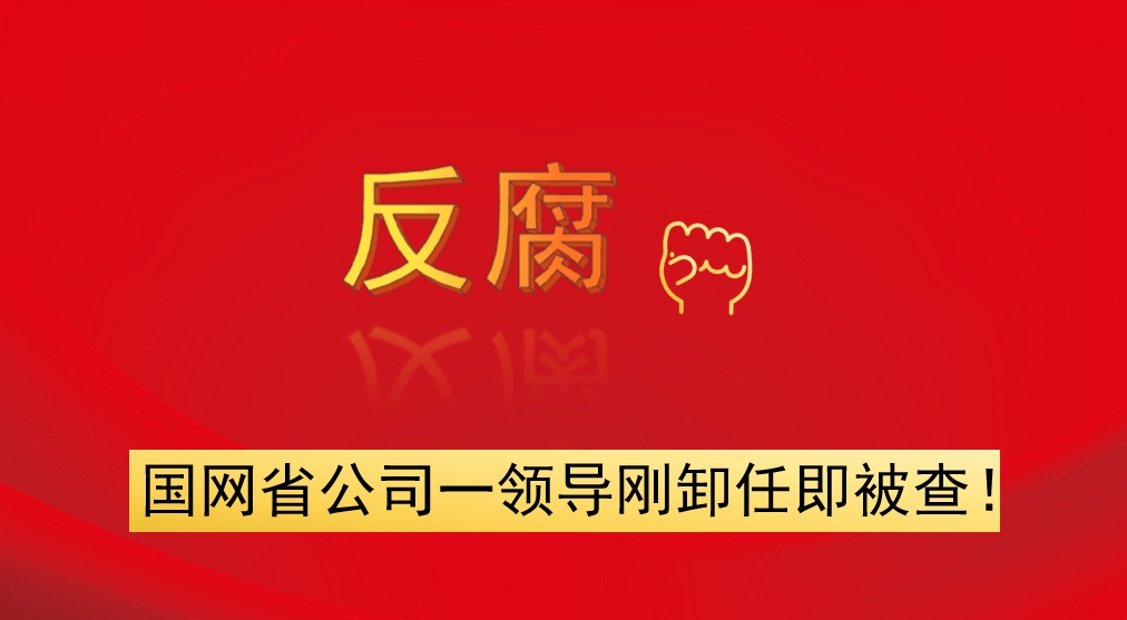 國(guó)網(wǎng)省公司一領(lǐng)導(dǎo)剛卸任即被查！